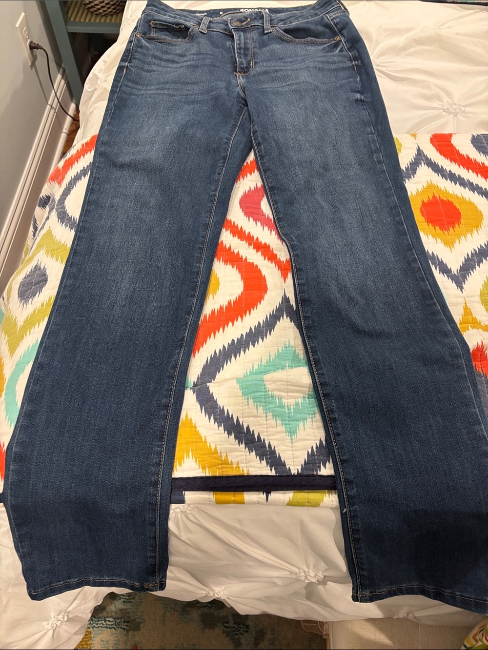 Sonoma Women's Dark Blue Flare Jeans